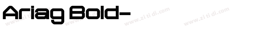 Ariag Bold字体转换
